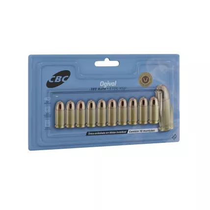 MUNIÇÃO CBC .380 ETOG 95GR 10un