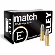 MUNIÇÃO .22 LR ELEY MATCH 40GR 50un