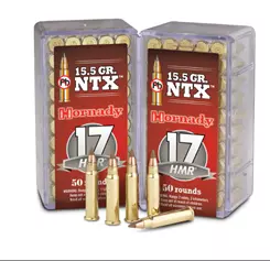 MUNIÇÃO HORNADY 17HMR NTX 15,5GR VARMINT EXPRESS RIMFIRE