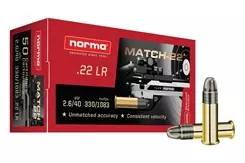 MUNIÇÃO NORMA MATCH-22 .22 40GR