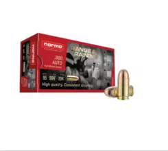 MUNIÇÃO NORMA RANGE & TRAINING .380 FMJ 95GR 50un