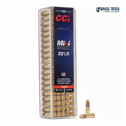 MUNIÇÃO CCI 22 LR MINI-MAG 40GR 100un