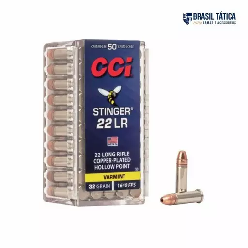MUNIÇÃO CCI STINGER .22 32GR 50un