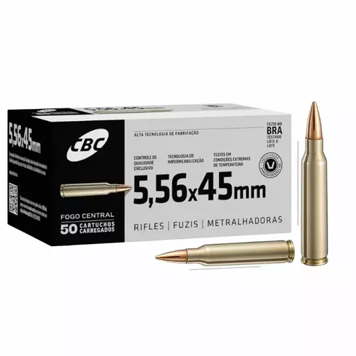 MUNIÇÃO CBC 5,56mm SS109