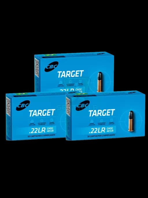 MUNIÇÃO CBC .22 LR TARGET CHOG 40GR 150un