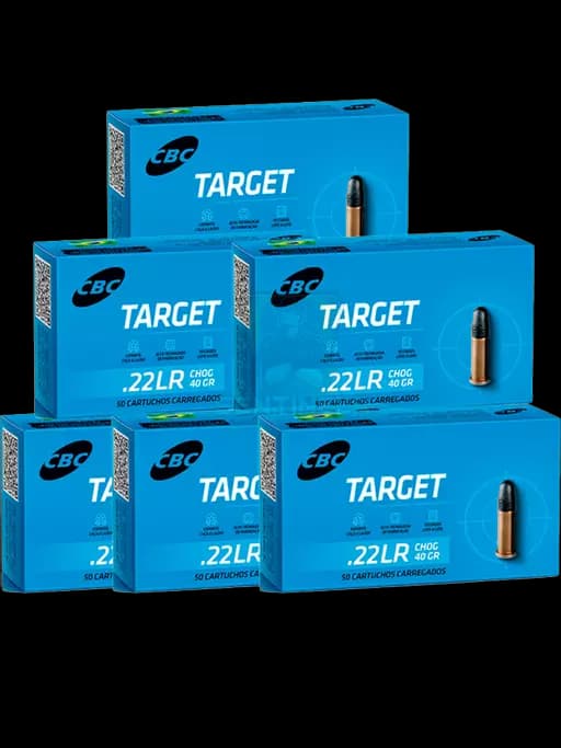 MUNIÇÃO CBC .22 LR TARGET CHOG 40GR 300un