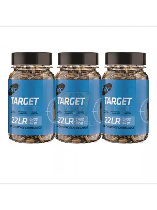 MUNIÇÃO CBC .22 LR TARGET CHOG 40GR 300un