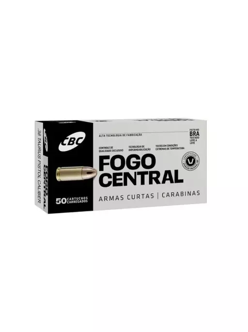 MUNIÇÃO CBC .38 ETOG 124GR 50un