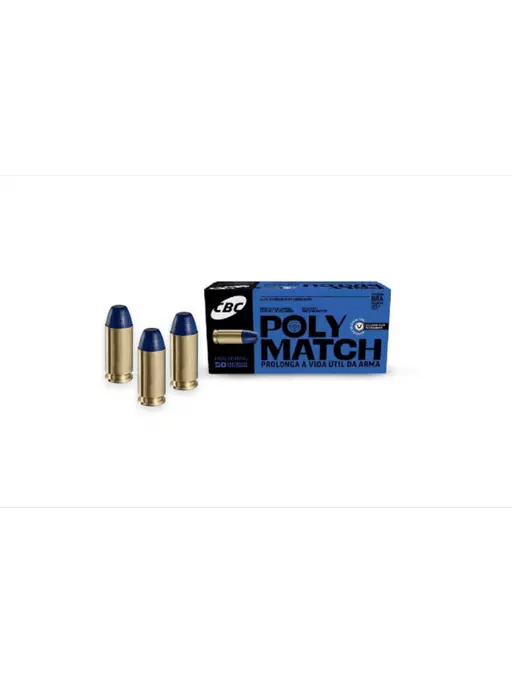 MUNIÇÃO POLYMATCH .45 AUTO LPC 230GR CBC