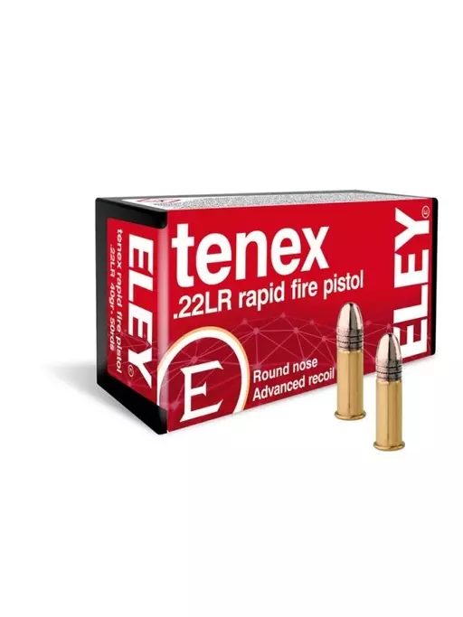 MUNIÇÃO .22 LR ELEY TENEX RAPID FIRE PISTOL 50un