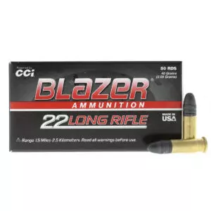 MUNIÇÃO CCI .22LR BLAZER 40GR 50un