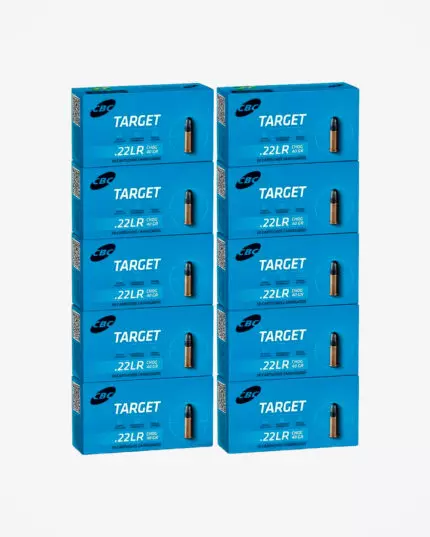 KIT 10 CAIXAS (500) - CARTUCHO CBC 22 LR TARGET 40GR