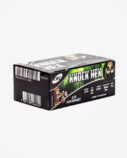 MUNIÇÃO CBC 12GA BALOTE KNOCK HEX 10un