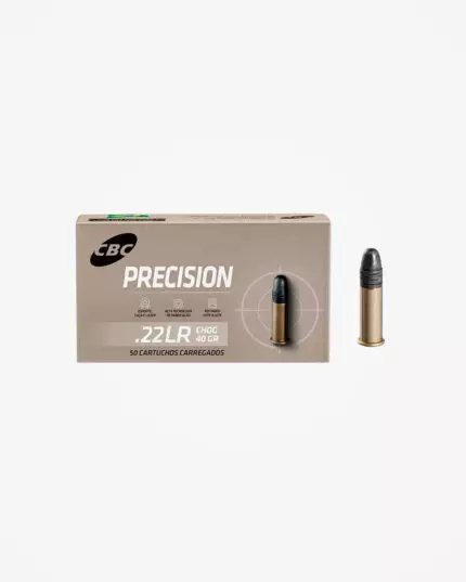 MUNIÇÃO CBC .22 CHOG SUBSÔNICO PRECISION 40GR 50un