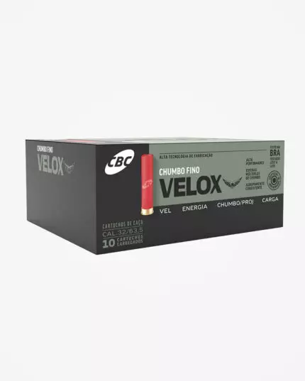 MUNIÇÃO CBC 32 GA VELOX CHUMBO 9 30un