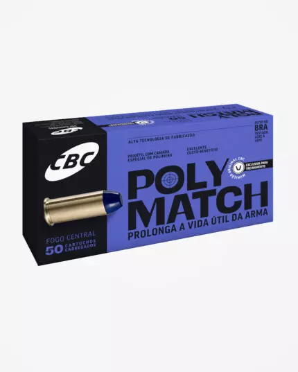 MUNIÇÃO CBC .357 MAG POLYMATCH 158GR 50UN