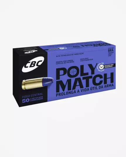 MUNIÇÃO CBC .38TPC 124GR POLYMATCH 50un