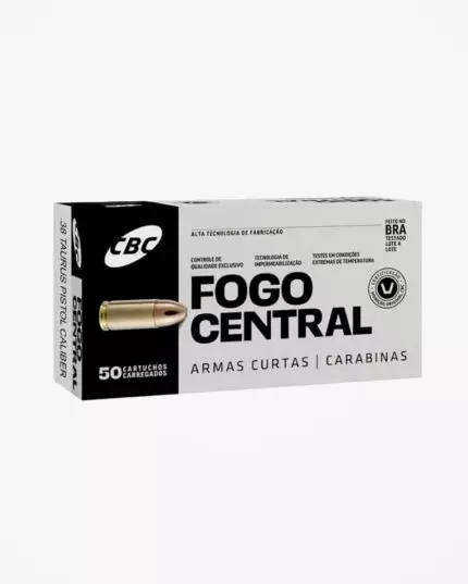 MUNIÇÃO CBC .38TPC ETOG 124GR 50un