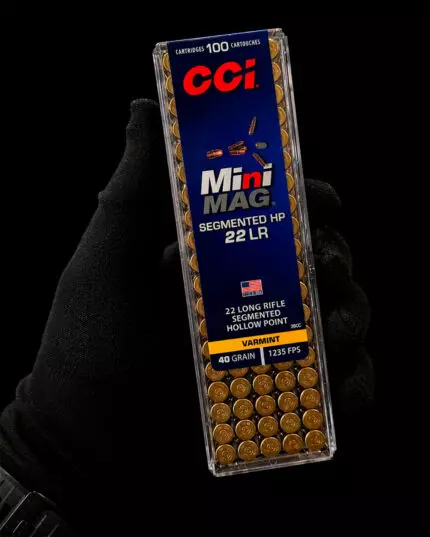 MUNIÇÃO CCI .22 LR MINI-MAG HP 40GR VARMINTO 100un