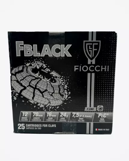 MUNIÇÃO FIOCCHI 12 GA F.BLACK 7.5 24G 25un