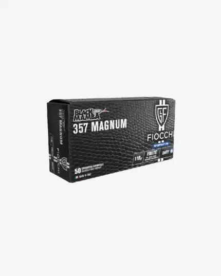 MUNIÇÃO FIOCCHI .357 MAG FMJT 110GR BLACK MAMBA 50un