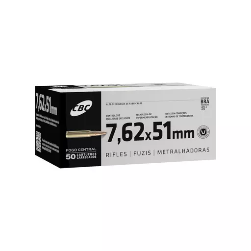 MUNIÇÃO CBC 7.62X51MM COMUM