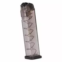 CARREGADOR ETS PARA GLOCK 22 TIROS TRANSPARENTE 9MM