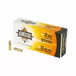 MUNIÇÃO ARMSCOR .22 LR HP 36GR PRECISION 50un
