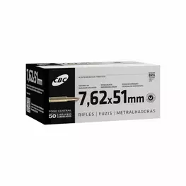 MUNIÇÃO CBC 7.62mm NATO COMUM TREINA 50un