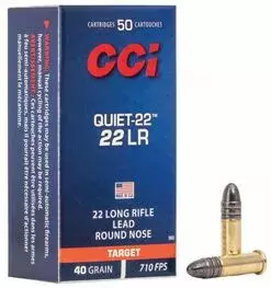 MUNIÇÃO CCI .22 LR LRN 40GR QUIET-22 50un