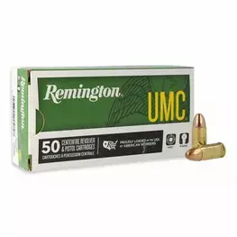 MUNIÇÃO REMINGTON 9MM FMJ 124GR 50un