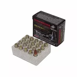MUNIÇÃO WINCHESTER 9MM JHP +P BONDED DEFENDER 124GR 20un