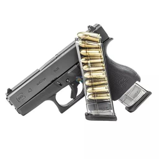 CARREGADOR ETS PARA PISTOLA GLOCK G43 9MM 9TIROS