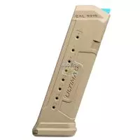 CARREGADOR FAB DEFENSE ULTIMAG TAN PARA PISTOLA GLOCK G17 9MM - 18 TIROS