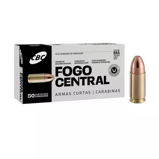 MUNIÇÃO CBC 9MM ETOG 124GR 50un