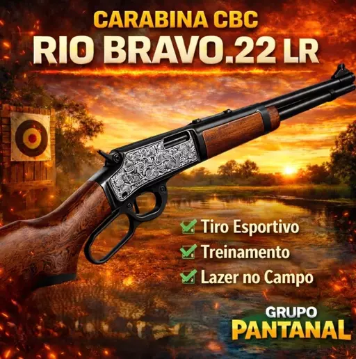 RIFLE CBC RIO BRAVO 18" OX MAD ENGR .22