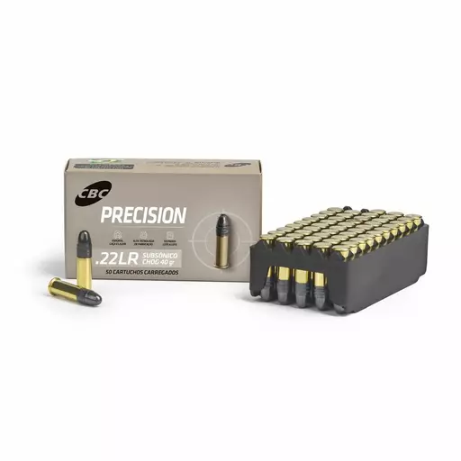 MUNIÇÃO CBC .22 LR CHOG SUBSÔNICO PRECISION 40GR