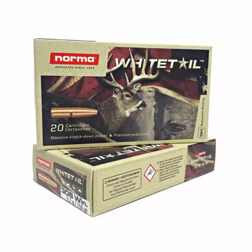 MUNIÇÃO NORMA .308 WIN WHITETAIL 150GR 20un