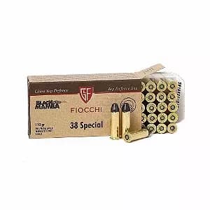 MUNIÇÃO FIOCCHI .38 SPL 110GR BLACK MAMBA FMJTC 50un