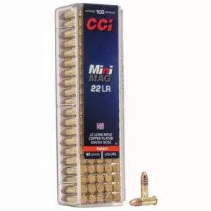 MUNIÇÃO CCI MINI-MAG SEGMENTED HP .22 LR 40GR