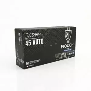 MUNIÇÃO FIOCCHI .45 AUTO DUTY BLACK MAMBA 185GR