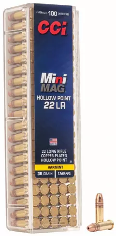 MUNIÇÃO CCI .22LR MINI MAG VARMINT 36GR 100un