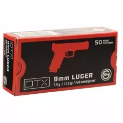 MUNIÇÃO GECO DTX 9MM FMJ 115GR 50un
