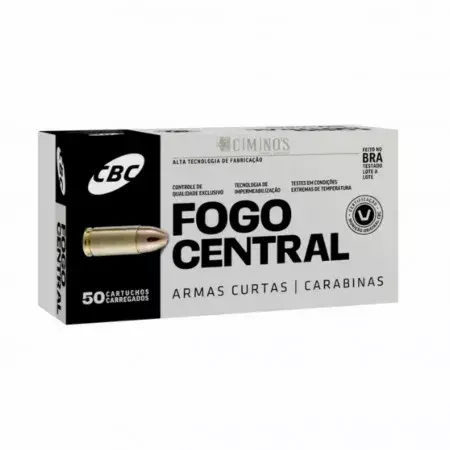 MUNIÇÃO CBC .380 ETOG 95GR