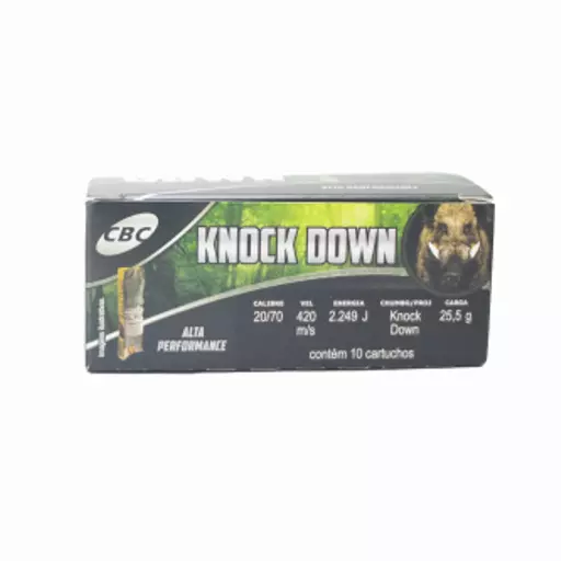 MUNIÇÃO CBC 20 GA BALOTE KNOCK DOWN 10un