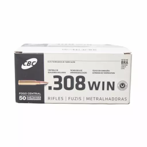 MUNIÇÃO CBC .308 EXPT 150GR 50un