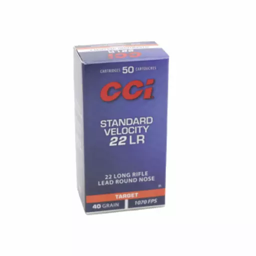 MUNIÇÃO CCI .22LR STANDARD VELOCITY TARGET OGIVAL 40GR