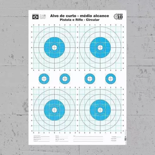 KIT ALVOS CURTO E MÉDIO ALCANCE CIRCULAR - PRO HUNTERS