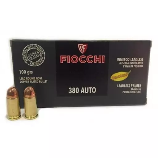 MUNIÇÃO FIOCCHI .380 AUTO RNCP 100GR 50un