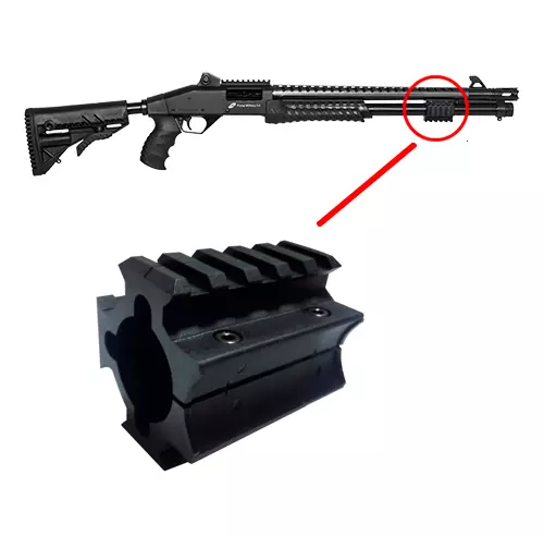 SUPORTE / MOUNT / TRILHO PICATINNY PARA TUBO DE CALIBRE 12 - CBC ORIGINAL